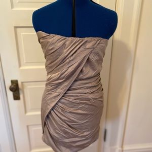 Elizabeth and James silk Helena Strapless dress 8